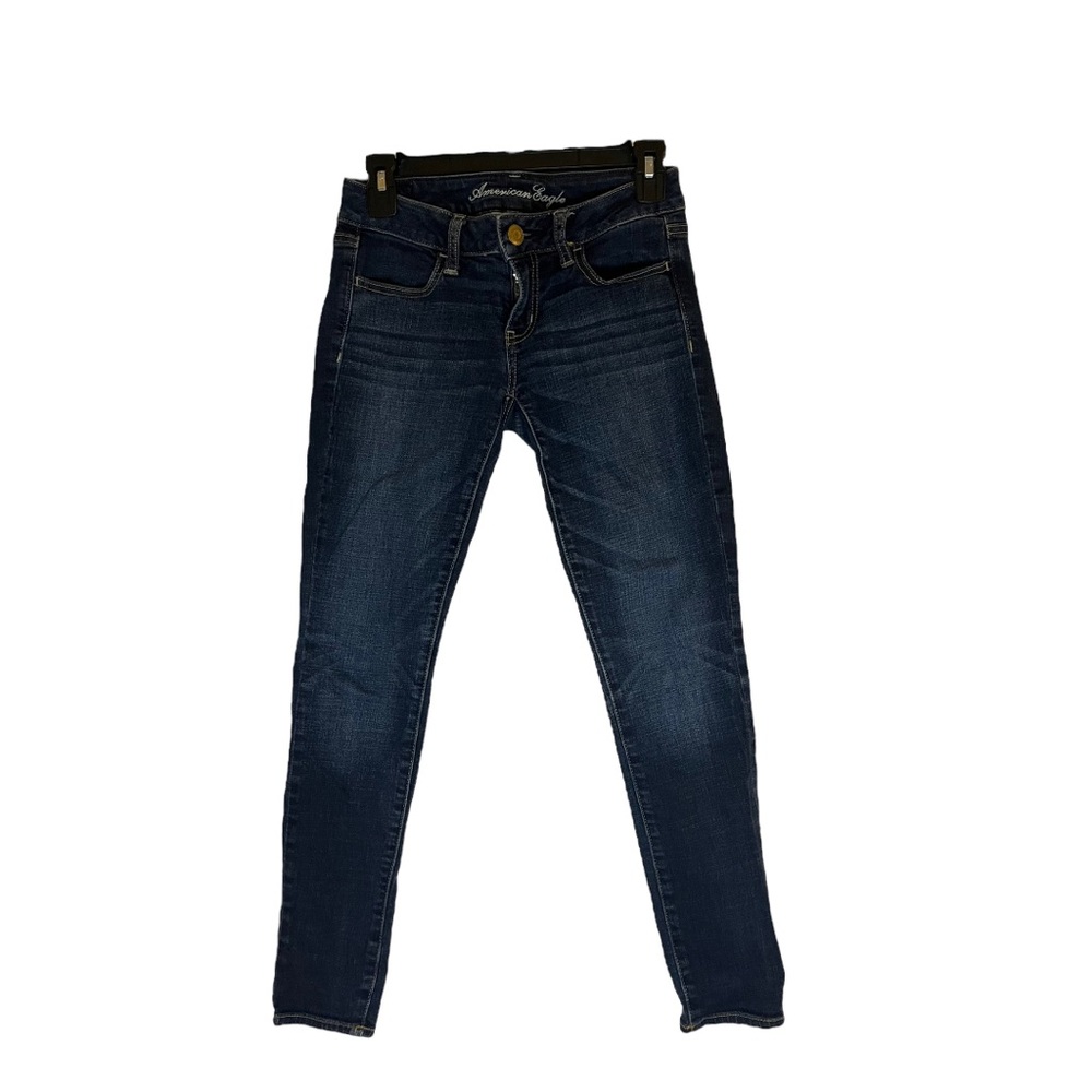 American Eagle High Waisted Dark Wash Petite Jeggings